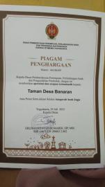 Piagam Taman Desa Banaran